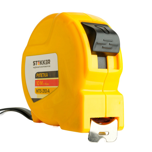 Рулетка, 10 м х 25 мм, II класс точности, пластик MTS-210-A