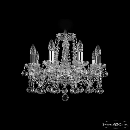 Люстра хрустальная 1413/8/165 Ni Balls Bohemia Ivele Crystal (Богемия Ивеле Кристалл) Люстра хрустальная 1413/8/165 Ni Balls Bohemia Ivele Crystal (Богемия Ивеле Кристалл)