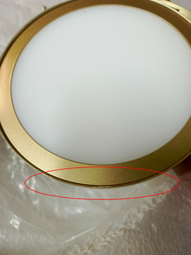 utsenka-SL6508.203.01 Светильник подвесной ST-Luce Матово Золотистый/Белый LED 1*60W 4000K RIO фото 3