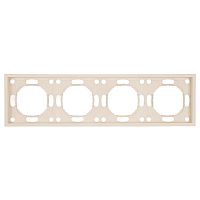 Рамка STEKKER, PFR00-5004-08 4-местная, серия Эмили, кашемир, soft touch