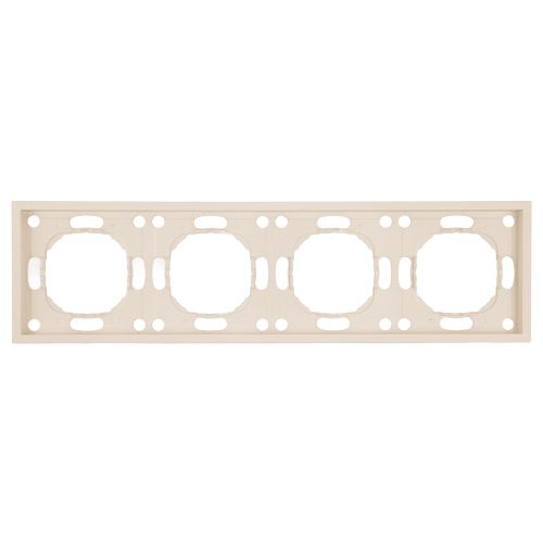 Рамка STEKKER, PFR00-5004-08 4-местная, серия Эмили, кашемир, soft touch