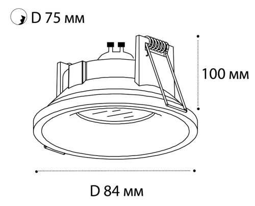IT07-7010 black светильник встраиваемый влагозащищенный фото 2 IT07-7010 black светильник встраиваемый влагозащищенный фото 2