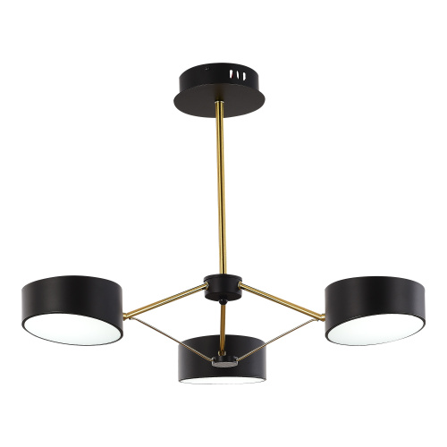 SLE6005-402-03 Светильник потолочный Черный, Золотистый/Черный LED 3*10W VALLE фото 5