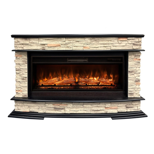 Каминокомплект FRANKFURT/ТУРИН Античный дуб с очагом Электроочаг JOKER/ДЖОКЕР 45