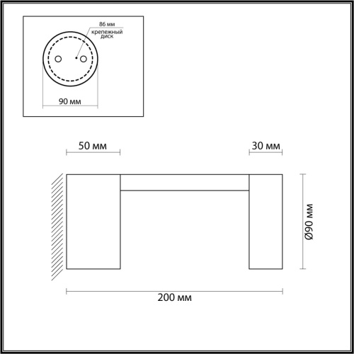 6657/10WL NATURE ODL24 000 черный/металл Уличный настенный светильник IP65 LED 10W 4000K AC85-265V TION фото 2 6657/10WL NATURE ODL24 000 черный/металл Уличный настенный светильник IP65 LED 10W 4000K AC85-265V TION фото 2