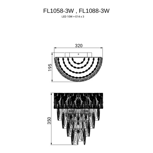 Бра Delight Chrome FL1088-3W фото 4