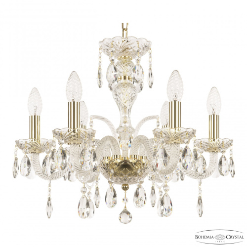 Люстра хрустальная 118/6/165 G Bohemia Ivele Crystal (Богемия Ивеле Кристалл)