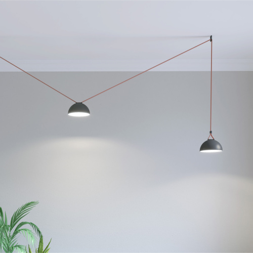 DK5560-BK Cветильник для трека-ремня Belty, серия Flow со светодиодом, D220*H117мм, 48V DC, 24W, RA90, 120°, 4000K, IP20, черный, алюминий фото 9