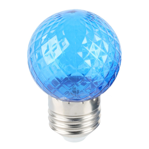 Лампа светодиодная Feron LB-385 Шарик синий прозрачный E27 1W 230V фото 4