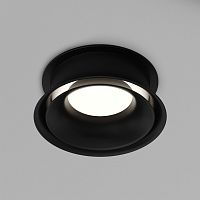 DK2403-BK Встраиваемый светильник влагозащ., IP 44, 10 Вт, GU10, черный, алюминий