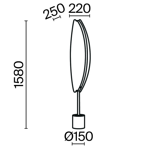 Напольный светильник (торшер) Maytoni MOD281FL-L33BS3K фото 3