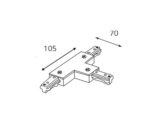 WSO 76 Т-образный соединитель (WSO 76 black) фото 3