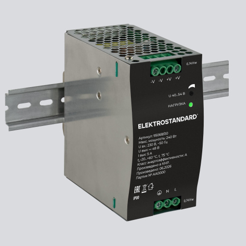 Блок питания на DIN-рейку 240W 48V IP20 95068/00 95068/00 фото 4 Блок питания на DIN-рейку 240W 48V IP20 95068/00 95068/00 фото 4