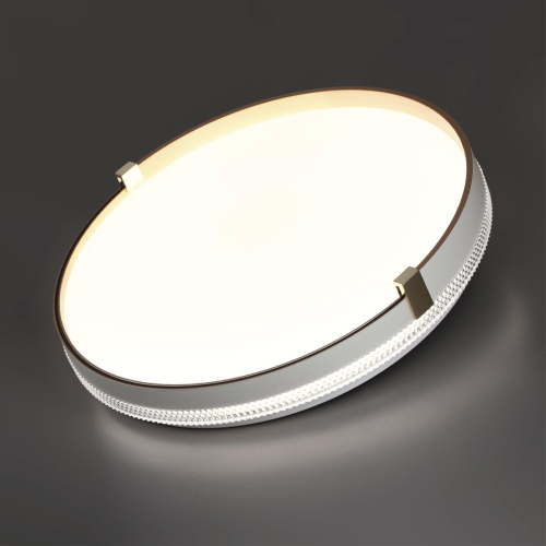 7646/CLN PALE SN 189 Светильник пластик/белый/золотой LED 36Вт 4000К D340 IP43 OLIDI WHITE