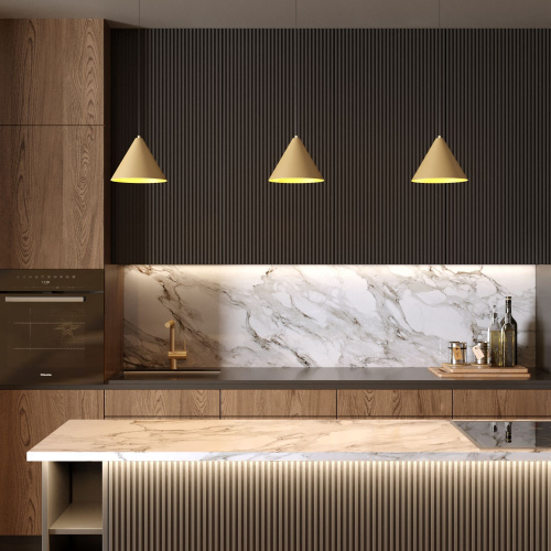 Светильник подвесной светодиодный Conus 16W 3000K золотой 50316 LED фото 2 Светильник подвесной светодиодный Conus 16W 3000K золотой 50316 LED фото 2