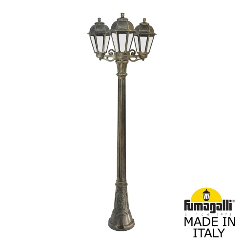 Fumagalli Садово-парковый фонарь FUMAGALLI ARTU BISSO/SABA 3L K22.158.S30.BXE27 Fumagalli Садово-парковый фонарь FUMAGALLI ARTU BISSO/SABA 3L K22.158.S30.BXE27