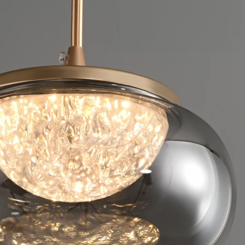 Подвесной светильник MT9128-1H gold/smoke фото 3