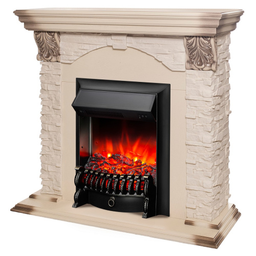 Электрокамин RealFlame Dublin Lux WT с очагом Fobos Lux Black фото 2 Электрокамин RealFlame Dublin Lux WT с очагом Fobos Lux Black фото 2