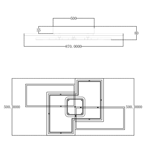 Потолочный светильник Escada 10216/S LED*138W White/Black фото 2