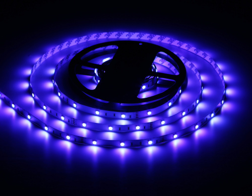 Комплект светодиодной ленты 12В 5050 30Led 7.2Вт/м Цветная RGB IP20 5м фото 7 Комплект светодиодной ленты 12В 5050 30Led 7.2Вт/м Цветная RGB IP20 5м фото 7