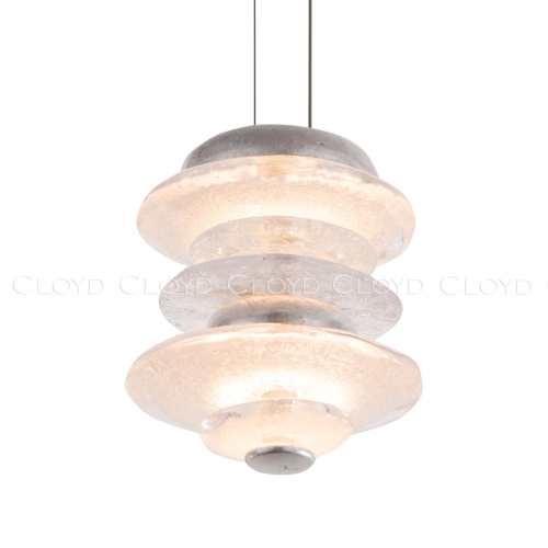 Подвесной светильник Cloyd GEFEST P2 / выс. 18 см - серебро сусальн. (арт.10388) фото 4