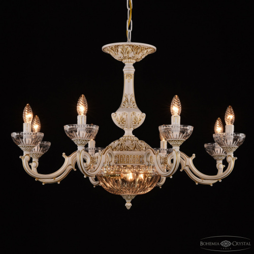 Люстра с хрустальными плафонами AL78101P/8/250 WMG P Clear/M-1G Bohemia Ivele Crystal (Богемия Ивеле Кристалл) фото 4