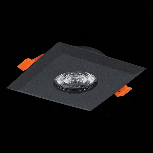 ST204.408.01 Св-к встр. Черный GU10 1*50W  L94xW94xH25 220V Без ламп Встраиваемые светильники фото 7