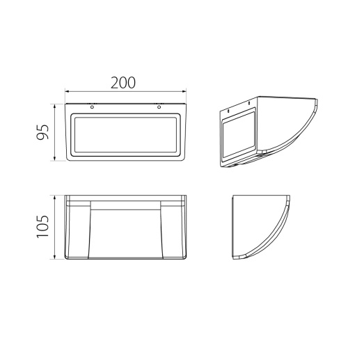 Настенный фонарь Natural Concepts, Арт. NC-003055-DG фото 2