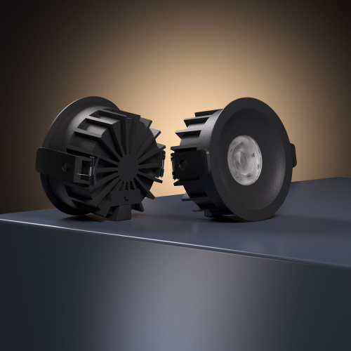 Светильник встраиваемый светодиодный Combi 15W 4000K черный 25068/LED фото 2