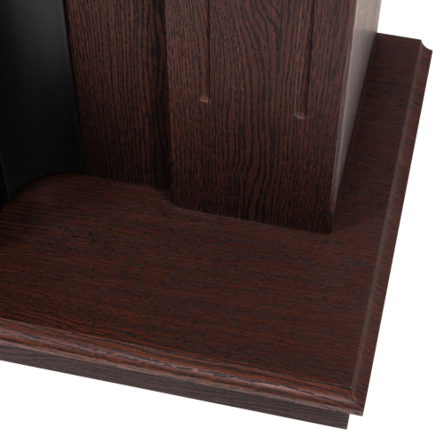 Электрокамин RealFlame Dominica DN орех с очагом Majestic Lux Brass фото 4