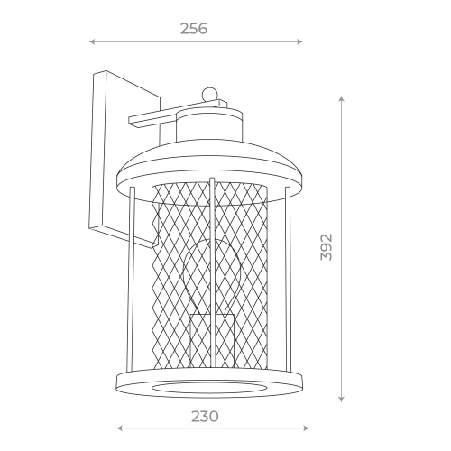 SL080.401.01 Светильник уличный настенный ST-Luce Темный кофе/Прозрачный, Темный кофе E27 1*60W LASTERO фото 7