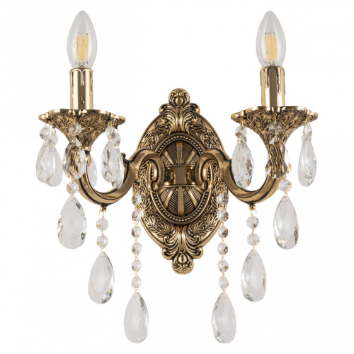Бра с хрустальными подвесками AL7801B10/2/175 B GB Bohemia Ivele Crystal (Богемия Ивеле Кристалл)