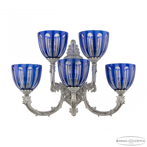 Бра бронзовые с хрусталём 7109B15/3+2/210 NW P1 U Clear-Blue/H-1H Бра бронзовые с хрусталём 7109B15/3+2/210 NW P1 U Clear-Blue/H-1H
