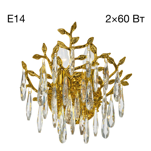 Citilux RITZ CL310022 Бра хрустальное Золото Citilux RITZ CL310022 Бра хрустальное Золото