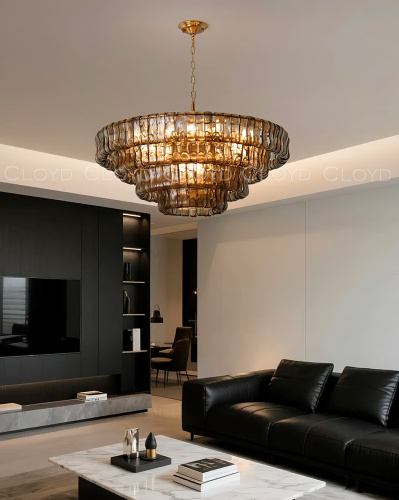 Люстра Cloyd NAMASTE C16 / Ø90 см - латунь - дымчат. стекло (арт.11689) Люстра Cloyd NAMASTE C16 / Ø90 см - латунь - дымчат. стекло (арт.11689)