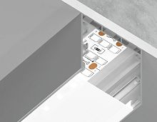 Алюминиевый профиль накладной-подвесной 35*35 Серебро, 2 м