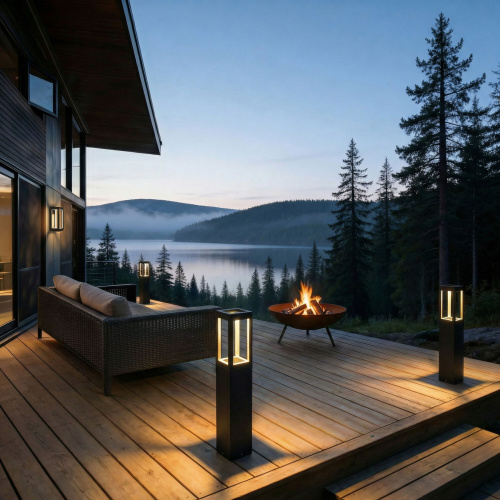 Ландшафтный светодиодный светильник  Frame 3000K чёрный 1529 TECHNO LED черный фото 3