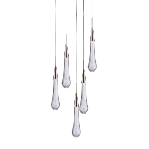 Подвесной светильник Pour 5A satin nickel Подвесной светильник Pour 5A satin nickel