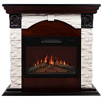 Каминокомплект DUBLIN LUX/ДУБЛИН ЛЮКС Античный дуб с очагом Электроочаг KENDAL/КЕНДАЛ 24