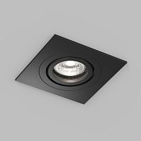 DK2111-BK Встраиваемый влагозащищённый светильник HYDRO, IP44, до 15 Вт LED, GU10, алюминий, чёрный