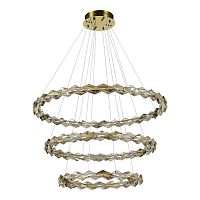 SL6009.203.03 Люстра подвесная ST-Luce Золотистый/Прозрачный,Янтарный LED 1*75W 3000K DIAMANTA