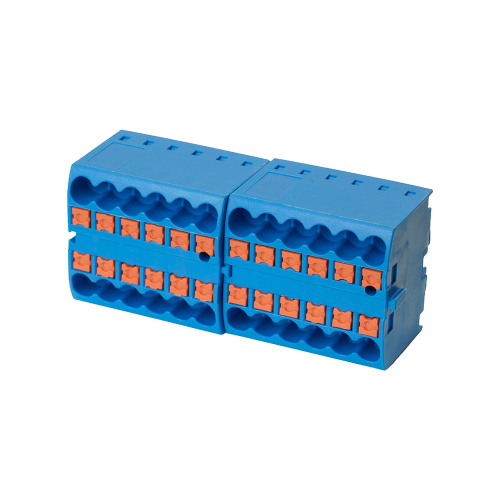 Зажим блочный (групп) для распред.тока нагрузки push-in на 12 точек, сеч 2,5 мм2, 450V, 24А, синий LD580 PTFIX 12/25 фото 8