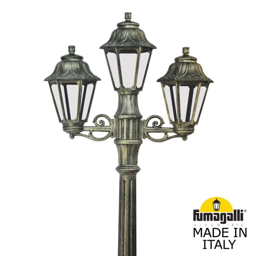 Fumagalli Садово-парковый фонарь FUMAGALLI RICU BISSO/ANNA 2+1 E22.157.S21.BXE27 фото 2