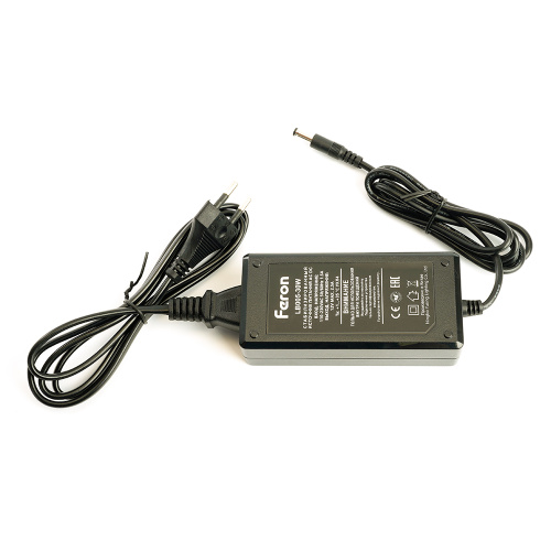 Трансформатор электронный для светодиодной ленты 30W 12V (драйвер), LB005 FERON