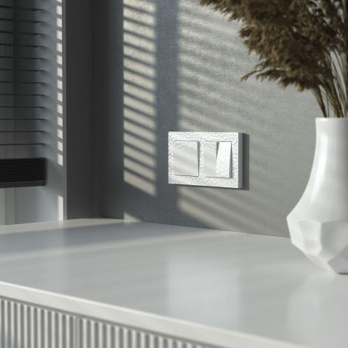 Выключатель одноклавишный (Hammer белый) W1210001 фото 5