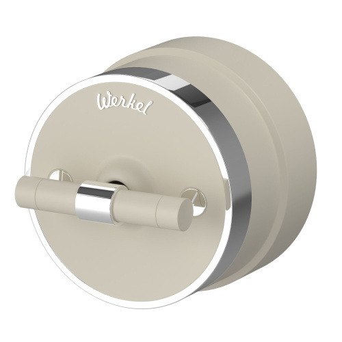 Выключатель на 4 положения двухклавишный Vintage слоновая кость матовый/хром W5822055 Выключатель на 4 положения двухклавишный Vintage слоновая кость матовый/хром W5822055