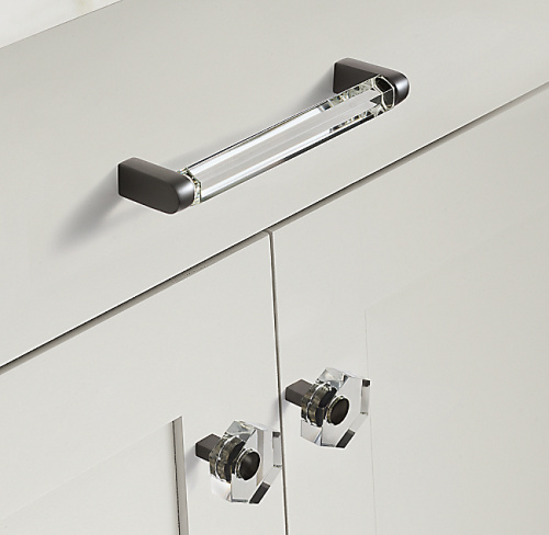 Ручка-скоба Lambeth Crystal Hex. L.15.2 Bronze фото 2