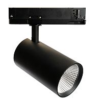 Светодиодный светильник Feron AL147 трековый на шинопровод 40W 4000K 35 градусов черный, 3х фазный