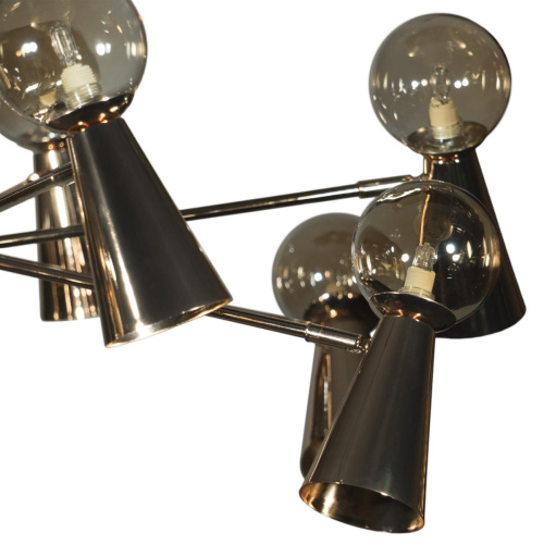 10046/10 Gold Люстра на штанге LOFT IT Halley фото 3