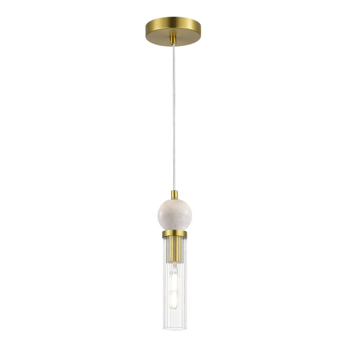 SL1244.303.01 Светильник подвесной ST-Luce латунь/прозрачный E14 1*40W MEDEA